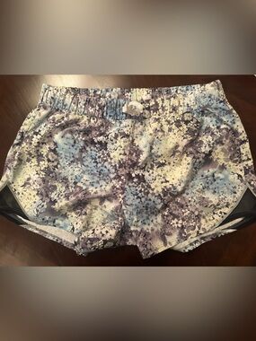 abercrombie kids Blue, yellow, black Floral Running Shorts